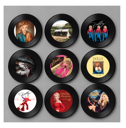 DollyVinyls Record Player + 9 Collectible Dolly Parton Discs